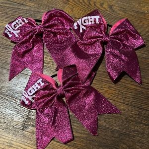 Breast Cancer Awareness Cheer Bows